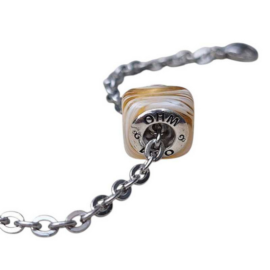 OHM Art Toy Jewelry สร้อยสแตนเลส แก้ว รุ่น Sugar Dipped OHM Art Toy Jewelry สร้อยสแตนเลส แก้ว รุ่น Sugar Dipped