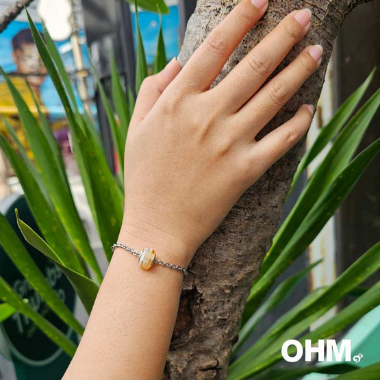 OHM Art Toy Jewelry สร้อยสแตนเลส แก้ว รุ่น Sugar Dipped OHM Art Toy Jewelry สร้อยสแตนเลส แก้ว รุ่น Sugar Dipped