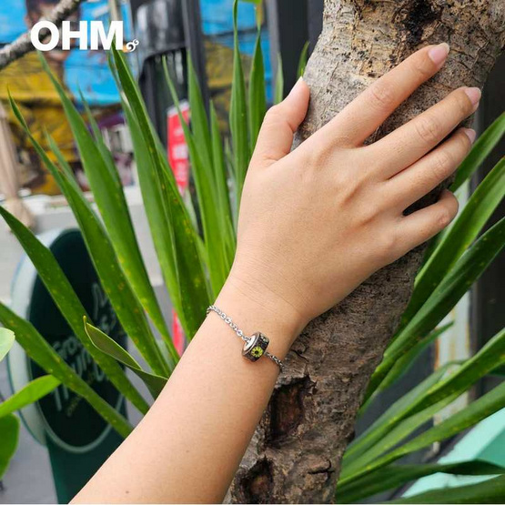 OHM Art Toy Jewelry สร้อยสแตนเลส แก้ว รุ่น Celebrate