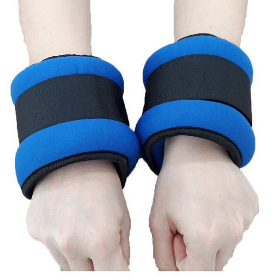 ถุงทราย ถ่วงน้ำหนัก รัดข้อมือข้อเท้า 500 กรัม สีน้ำเงิน (แพ็ก2ชิ้น) ถุงทราย ถ่วงน้ำหนัก รัดข้อมือข้อเท้า 500 กรัม สีน้ำเงิน (แพ็ก2ชิ้น)