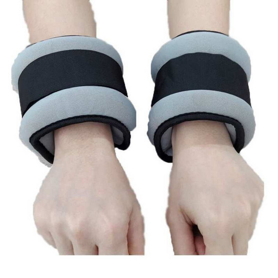 ถุงทราย ถ่วงน้ำหนัก รัดข้อมือข้อเท้า 2 กก. สีเทา (แพ็ก2ชิ้น) ถุงทราย ถ่วงน้ำหนัก รัดข้อมือข้อเท้า 2 กก. สีเทา (แพ็ก2ชิ้น)