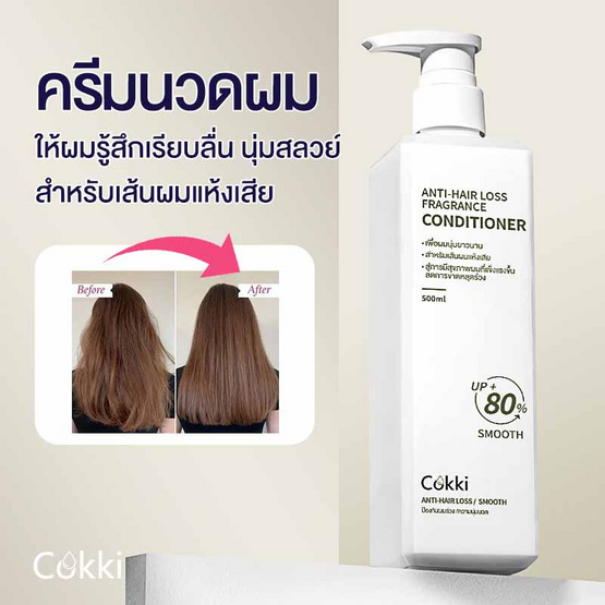 Cokki ครีมนวดผม Anti-Hair Loss Fragrance Conditioner 500 มล. Cokki ครีมนวดผม Anti-Hair Loss Fragrance Conditioner 500 มล.