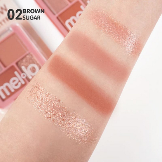 Mello อายแชโดว์ Eye Color Palette Matte&Glitter 5.5 กรัม Mello อายแชโดว์ Eye Color Palette Matte&Glitter 5.5 กรัม