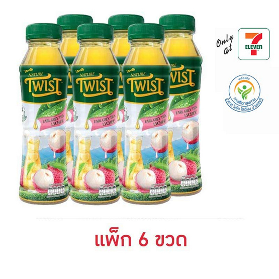 เนเจอร์ทวิสท์เอิร์ลเกรย์ลิ้นจี่ 350 มล. (แพ็ก 6 ขวด)