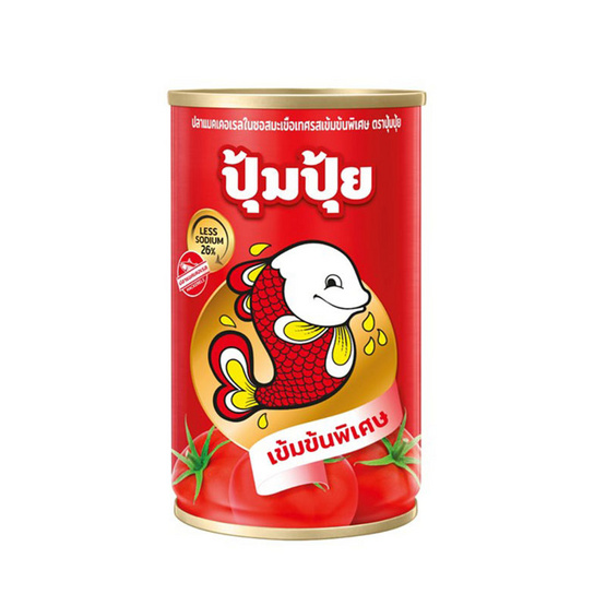 ปุ้มปุ้ย ปลาแมคซอสมะเขือเทศเข้มข้นพิเศษปุ้มปุ้ย 155 กรัม (แพ็ก 10 ชิ้น)