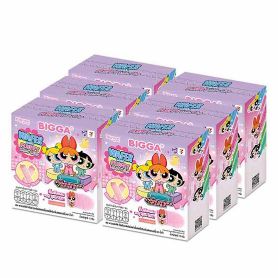 บิ๊กก้า เวเฟอร์สตรอเบอร์รี่ พร้อมกิ๊บขนฟูลาย PowerPuffGirls คละลาย 15 กรัม (แพ็ก 6 ชิ้น) บิ๊กก้า เวเฟอร์สตรอเบอร์รี่ พร้อมกิ๊บขนฟูลาย PowerPuffGirls คละลาย 15 กรัม (แพ็ก 6 ชิ้น)