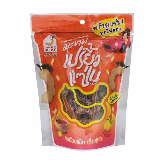 บ้านมะขาม มะขามเปรี้ยวแซ่บ รสบ๊วย 100 กรัม (แพ็ก 4 ชิ้น) บ้านมะขาม มะขามเปรี้ยวแซ่บ รสบ๊วย 100 กรัม (แพ็ก 4 ชิ้น)