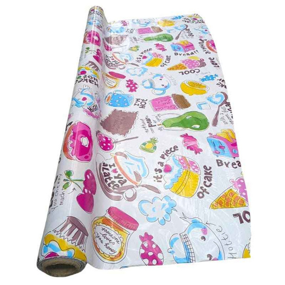 POLYHOME พลาสติกปูโต๊ะ ผ้าปูโต๊ะ ลาย KI135/300 หน้ากว้าง 54 นิ้ว x ความยาว 1.5 เมตร POLYHOME พลาสติกปูโต๊ะ ผ้าปูโต๊ะ ลาย KI135/300 หน้ากว้าง 54 นิ้ว x ความยาว 1.5 เมตร