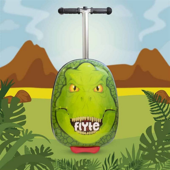 FLYTE MIDI 18 INCH DARWIN THE DINOSAUR สกู๊ตเตอร์กระเป๋าเดินทางเด็ก 18 นิ้ว ลายไดโนเสาร์