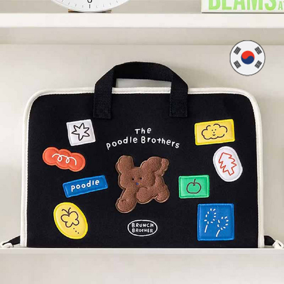 ROPAMODA กระเป๋าใส่โน้ตบุ๊คพุดเดิ้ล Brunch Brother 13 Type Poodle Open Laptop Pouch ROPAMODA กระเป๋าใส่โน้ตบุ๊คพุดเดิ้ล Brunch Brother 13 Type Poodle Open Laptop Pouch