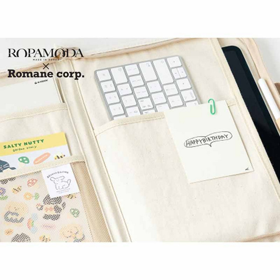 ROPAMODA กระเป๋าใส่โน้ตบุ๊คพุดเดิ้ล Brunch Brother 13 Type Poodle Open Laptop Pouch ROPAMODA กระเป๋าใส่โน้ตบุ๊คพุดเดิ้ล Brunch Brother 13 Type Poodle Open Laptop Pouch