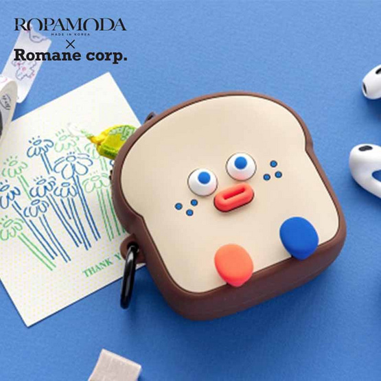 ROPAMODA กระเป๋าซิลิโคน Romane Toast Mini Silicone Pouch ROPAMODA กระเป๋าซิลิโคน Romane Toast Mini Silicone Pouch