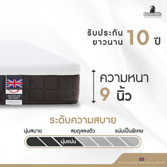 DUNLOPILLO ที่นอน รุ่น RAPTURE l DUNLOPILLO ที่นอน รุ่น RAPTURE l