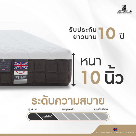 DUNLOPILLO ที่นอน รุ่น RAPTURE ll