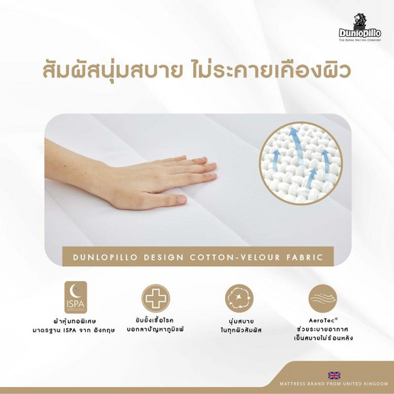 DUNLOPILLO ที่นอน รุ่น RAPTURE lII DUNLOPILLO ที่นอน รุ่น RAPTURE lII