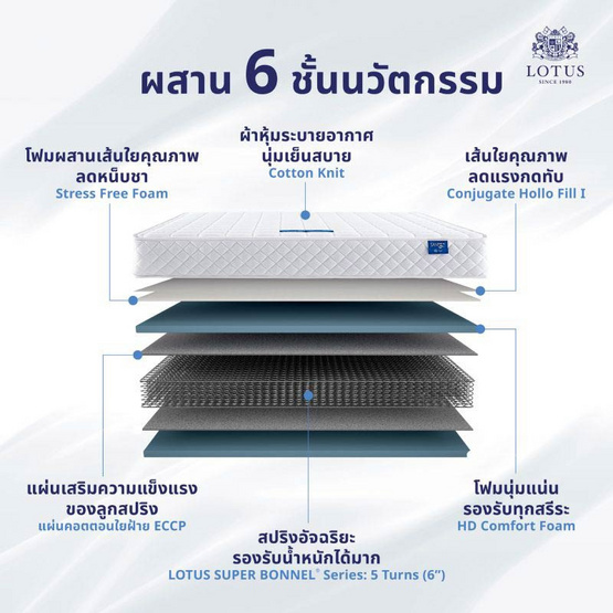 LOTUS ที่นอน รุ่น THE LOUNGE LOTUS ที่นอน รุ่น THE LOUNGE