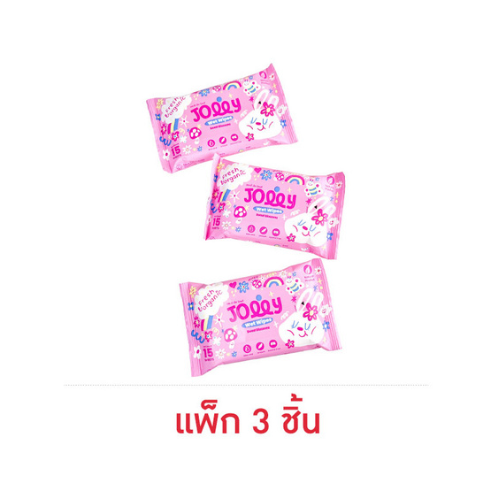 Hej jolly เว็ท ไวพส์ กระดาษทิชชู่เปียก กลิ่น Sweet blossom แพ็ก 3 ชิ้น Hej jolly เว็ท ไวพส์ กระดาษทิชชู่เปียก กลิ่น Sweet blossom แพ็ก 3 ชิ้น