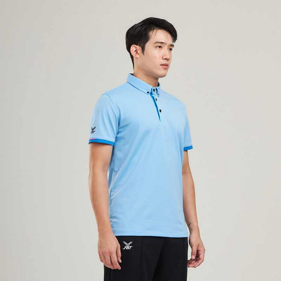 FBT เสื้อโปโลชาย/หญิง (UNISEX) ฟ้า-น้ำเงิน