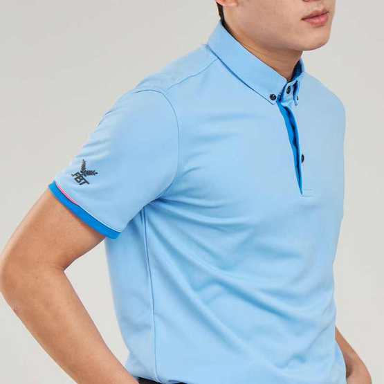 FBT เสื้อโปโลชาย/หญิง (UNISEX) ฟ้า-น้ำเงิน