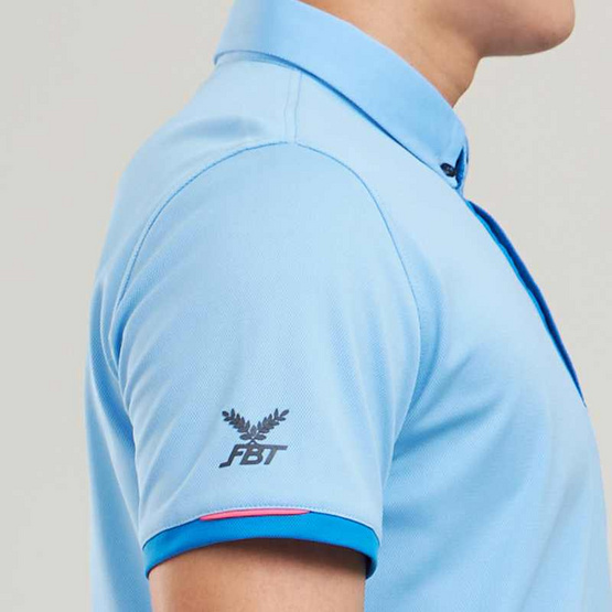 FBT เสื้อโปโลชาย/หญิง (UNISEX) ฟ้า-น้ำเงิน
