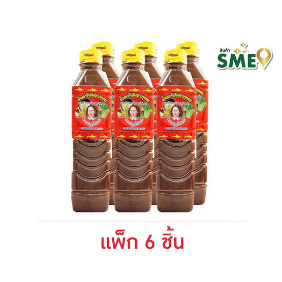 แม่บุญล้ำ น้ำปลาร้าต้มสุกสูตรหอมปลาร้าโหน่ง 400 มล. (แพ็ก 6 ชิ้น)