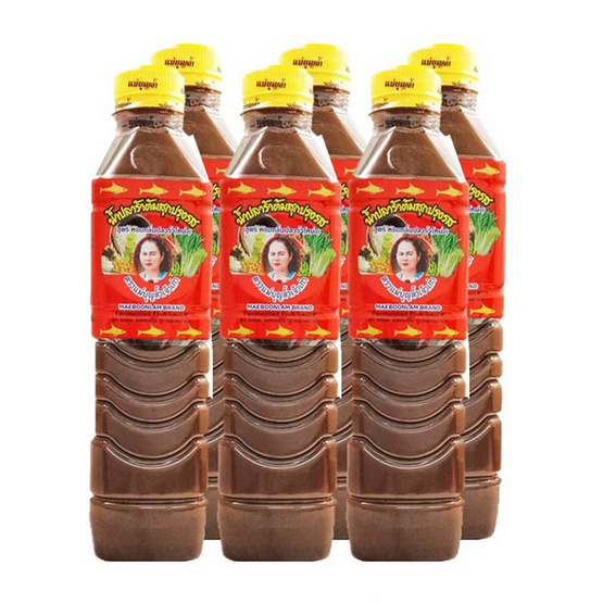 แม่บุญล้ำ น้ำปลาร้าต้มสุกสูตรหอมปลาร้าโหน่ง 400 มล. (แพ็ก 6 ชิ้น)
