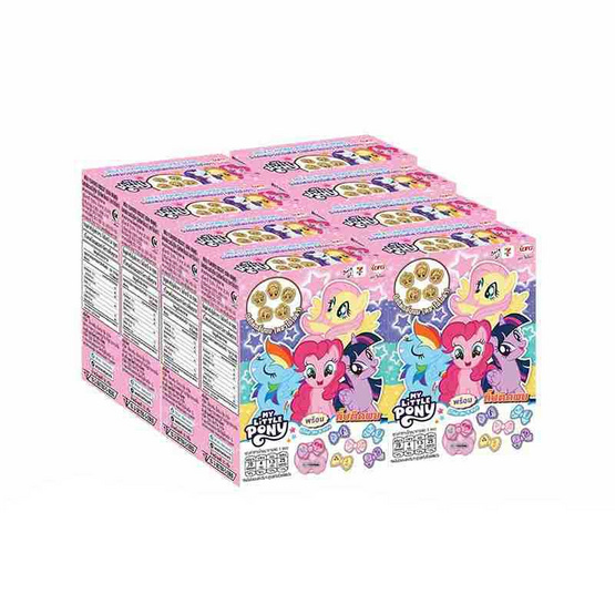 ไอโอร่า บิสกิตกลิ่นนม พร้อมกิ๊บติดผม MyLittlePony คละแบบ 16 กรัม (แพ็ก 8 ชิ้น)
