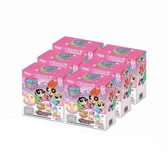 บิ๊กก้า เวเฟอร์รสสตรอเบอร์รี่พร้อมกรอบรูปมินิ PowerPuffGirls คละแบบ 15 กรัม (แพ็ก 6 ชิ้น)