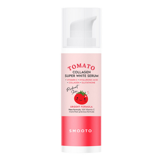 Smooto เซรั่มบำรุงผิวหน้า Tomato Collagen Super White Serum 30 กรัม Smooto เซรั่มบำรุงผิวหน้า Tomato Collagen Super White Serum 30 กรัม