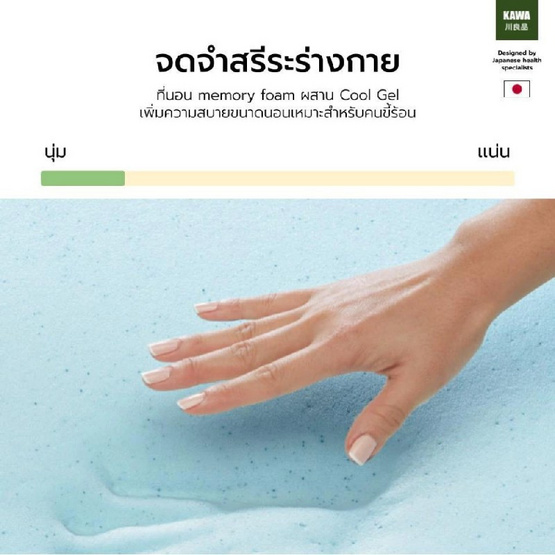 Kawa ที่นอนคูลเจลเมมโมรี่โฟม รุ่น Samuru ความหนา 6 นิ้ว