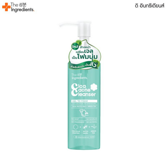 The Ingredients โฟมล้างหน้า Gel To Foam DNA Cica Acne Cleanser 150กรัม The Ingredients โฟมล้างหน้า Gel To Foam DNA Cica Acne Cleanser 150กรัม
