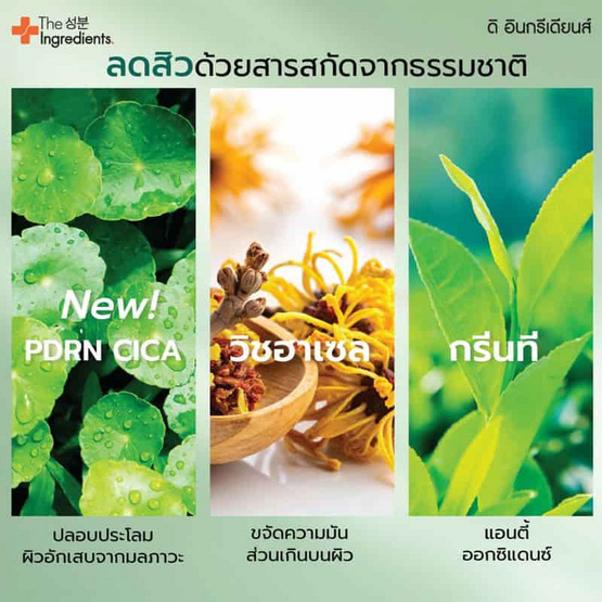 The Ingredients โฟมล้างหน้า Gel To Foam DNA Cica Acne Cleanser 150กรัม The Ingredients โฟมล้างหน้า Gel To Foam DNA Cica Acne Cleanser 150กรัม
