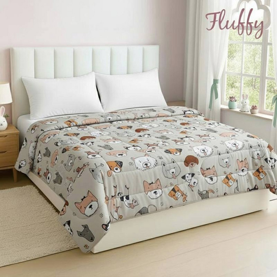 Fluffy ผ้านวมขนาด 60x80 นิ้ว ลาย Puppy Fluffy ผ้านวมขนาด 60x80 นิ้ว ลาย Puppy