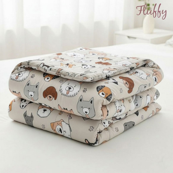 Fluffy ผ้านวมขนาด 60x80 นิ้ว ลาย Puppy Fluffy ผ้านวมขนาด 60x80 นิ้ว ลาย Puppy