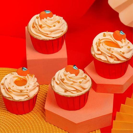 คัพเค้กส้มแมนดาริน Bow Bakery