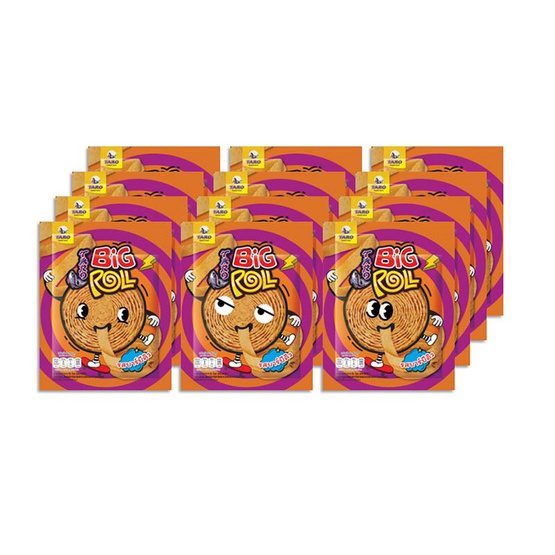 ทาโร บิ๊กโรล ปลาสวรรค์รสบาร์บีคิว คละลาย 31 กรัม (แพ็ก 12 ชิ้น)
