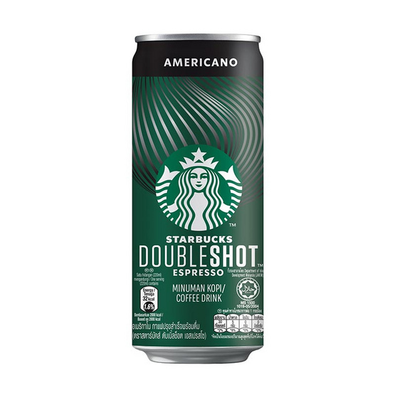 สตาร์บัคส์ดับเบิ้ลช็อต อเมริกาโน 220 มล. (แพ็ก 24 กระป๋อง) สตาร์บัคส์ดับเบิ้ลช็อต อเมริกาโน 220 มล. (แพ็ก 24 กระป๋อง)