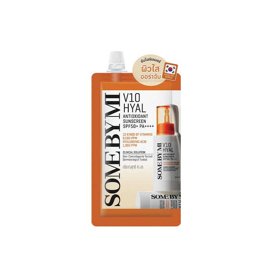 ซัม บาย มี วีเท็น ไฮยอล แอนตี้อ๊อกซิแดนท์ ซันสกรีน SPF50+ PA++++ 6 มล. (แพ็ก 6 ชิ้น)