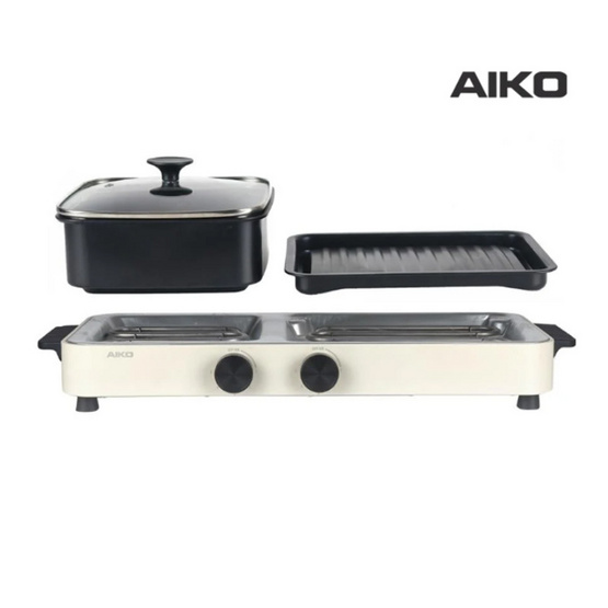 Aiko เตาปิ้งย่างเอนกประสงค์ 2in1 รุ่น AK-2104A