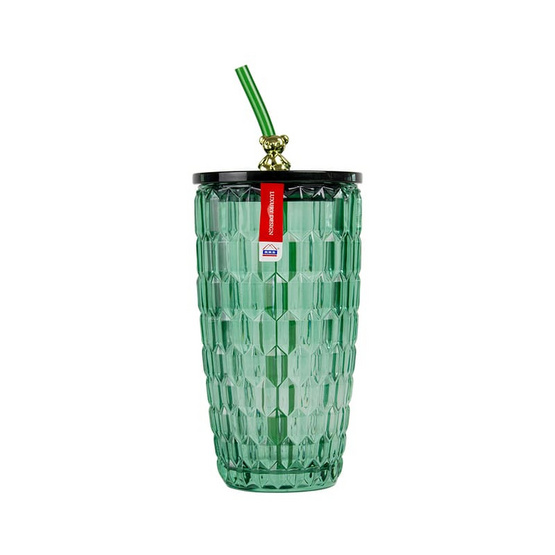 RRS แก้วคริสตัล พร้อมฝา+หลอด 510 ml. Luxury Design