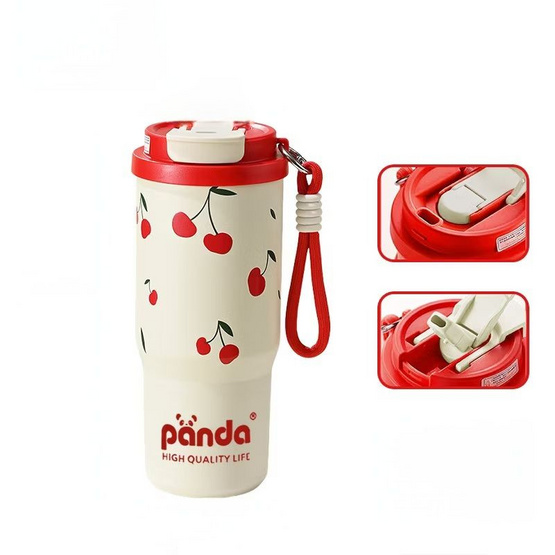 TINTIN SHOP (PANDA) แก้วน้ำสแตนเลสพาสเทล ขนาด 750 ML TINTIN SHOP (PANDA) แก้วน้ำสแตนเลสพาสเทล ขนาด 750 ML