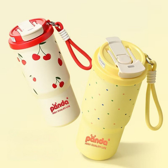TINTIN SHOP (PANDA) แก้วน้ำสแตนเลสพาสเทล ขนาด 750 ML TINTIN SHOP (PANDA) แก้วน้ำสแตนเลสพาสเทล ขนาด 750 ML