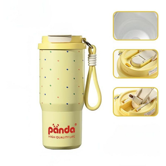 TINTIN SHOP (PANDA) แก้วน้ำสแตนเลสพาสเทล ขนาด 750 ML