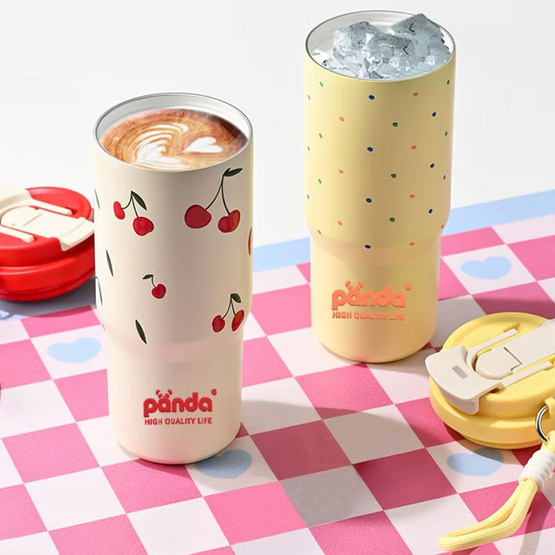 TINTIN SHOP (PANDA) แก้วน้ำสแตนเลสพาสเทล ขนาด 750 ML