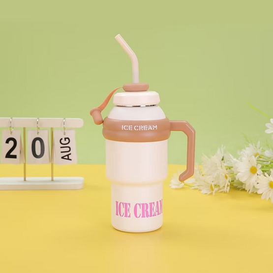 TINTIN SHOP แก้วน้ำเก็บความเย็น Ice Cream B0159 1000 ML TINTIN SHOP แก้วน้ำเก็บความเย็น Ice Cream B0159 1000 ML