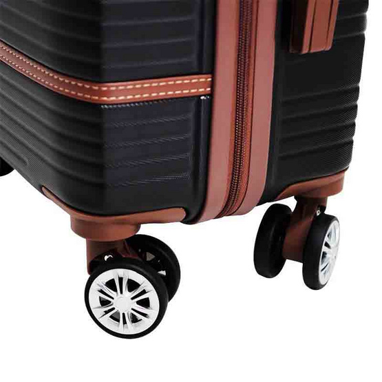 SUN SIRI กระเป๋าเดินทาง ABS 4 ล้อคู่ รุ่น 928 สีดำ