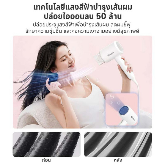 Simplus ไดร์เป่าผม 1250วัตต์ รุ่น CFJH008