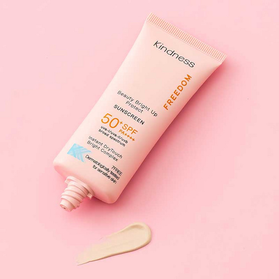 Kindness ครีมกันแดด Freedom Beauty Bright Up Protect Sunscreen SPF50+ PA++++ 30 มล. Kindness ครีมกันแดด Freedom Beauty Bright Up Protect Sunscreen SPF50+ PA++++ 30 มล.