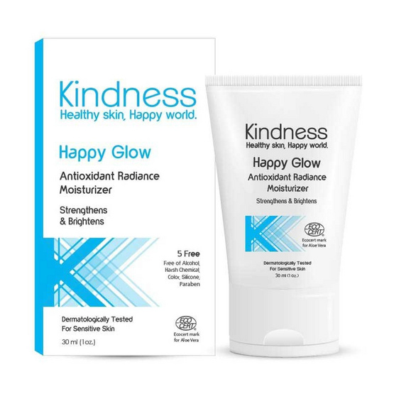 Kindness มอยส์เจอร์ไรเซอร์ Happy Glow Antioxidant Radiance Moisturizer 30 มล. Kindness มอยส์เจอร์ไรเซอร์ Happy Glow Antioxidant Radiance Moisturizer 30 มล.