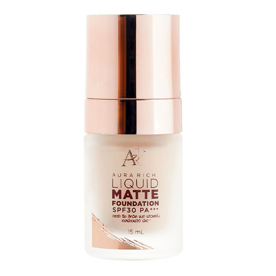 Aura Rich รองพื้น Liquid Matte Foundation SPF 30 PA+++ 15 มล. Aura Rich รองพื้น Liquid Matte Foundation SPF 30 PA+++ 15 มล.